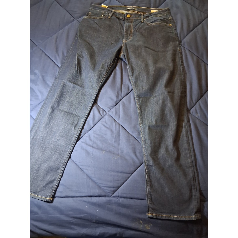 Mavi Zach Straight Leg Jeans Bundle Mens 34x30 Dark Indigo and Khaki Tan 2 Pairs - Picture 2 of 16